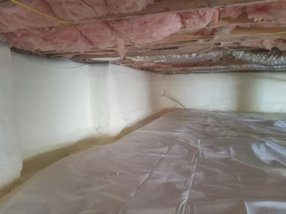 Crawl space encapsulation with closed-cell spray foam for Roof Maintenance in Glencoe